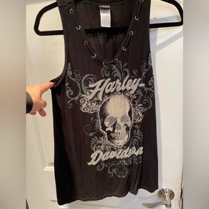 Harley Davidson Rhinestone Tank Top